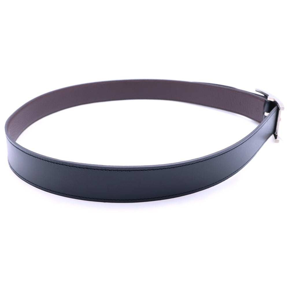 HERMES(エルメス) アピ シルバー金具 C刻印 レザー ベルト ブラウン/ブラック