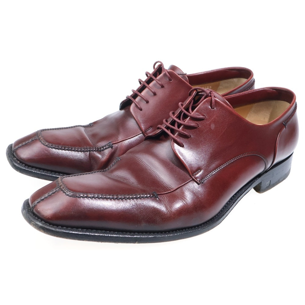 LOUIS VUITTON(ルイヴィトン) スクエアトゥ レースアップ レザー ビジネスシューズ ブラウン