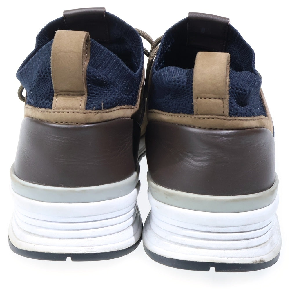 TOD'S(トッズ) ヌバックレザー メッシュ ローカットスニーカー ブラウン/ブラック