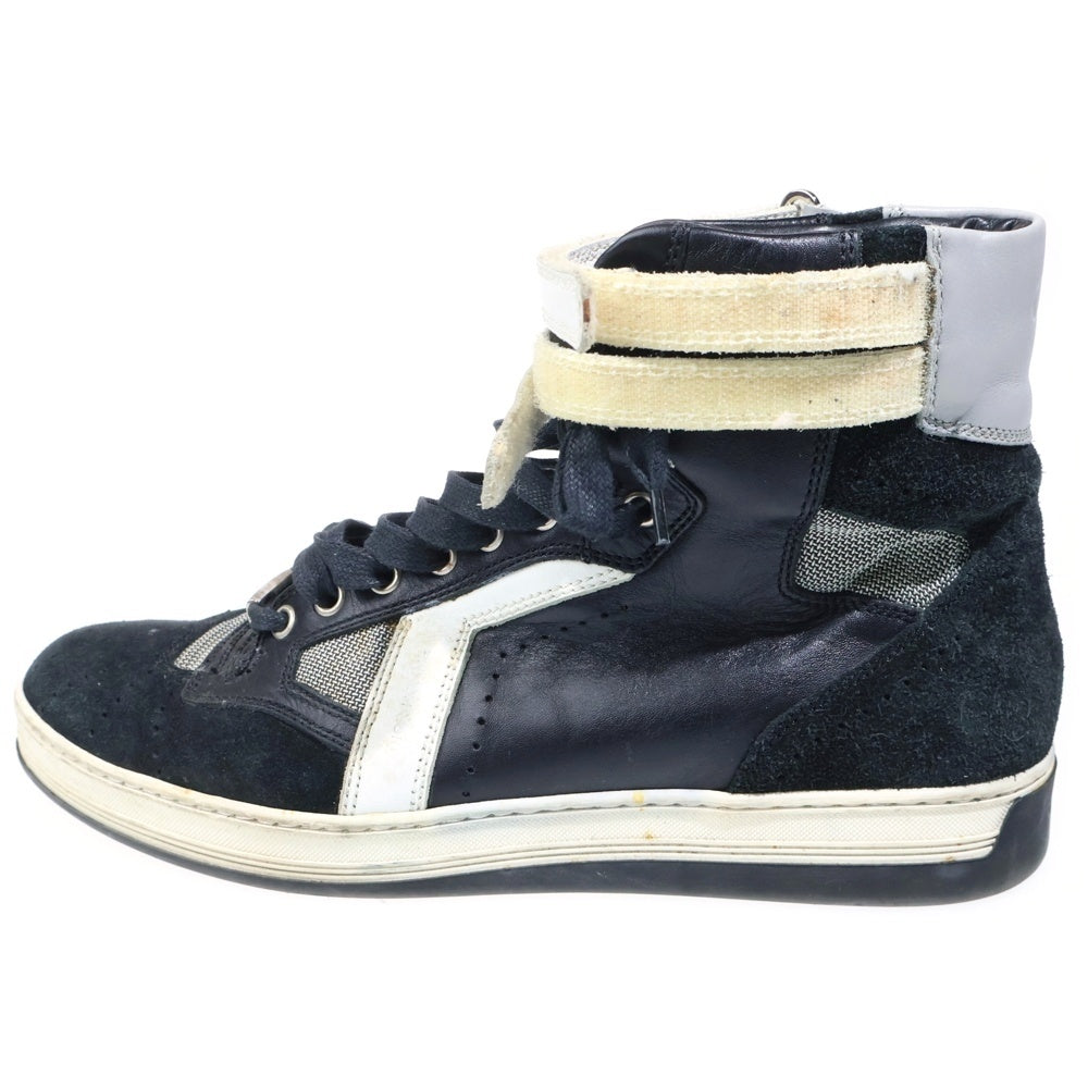 Dior HOMME(ディオールオム) レースアップ スウェードレザー ハイカットスニーカー ブラック