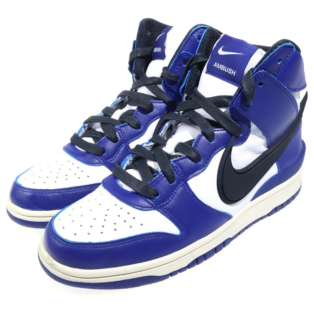 NIKE(ナイキ) ×AMBUSH DUNK HIGH DEEP ROYAL アンブッシュ ダンク ディープロイヤル ハイカットスニーカー ブルー/ホワイト US8/26cm CU7544-400