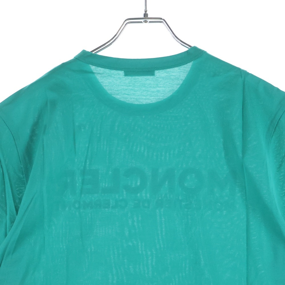 MONCLER(モンクレール) 21SS MAGLIA T-SHIRT ロゴプリント クルーネック 半袖Tシャツ カットソー グリーン G10918C7D910 8390Y
