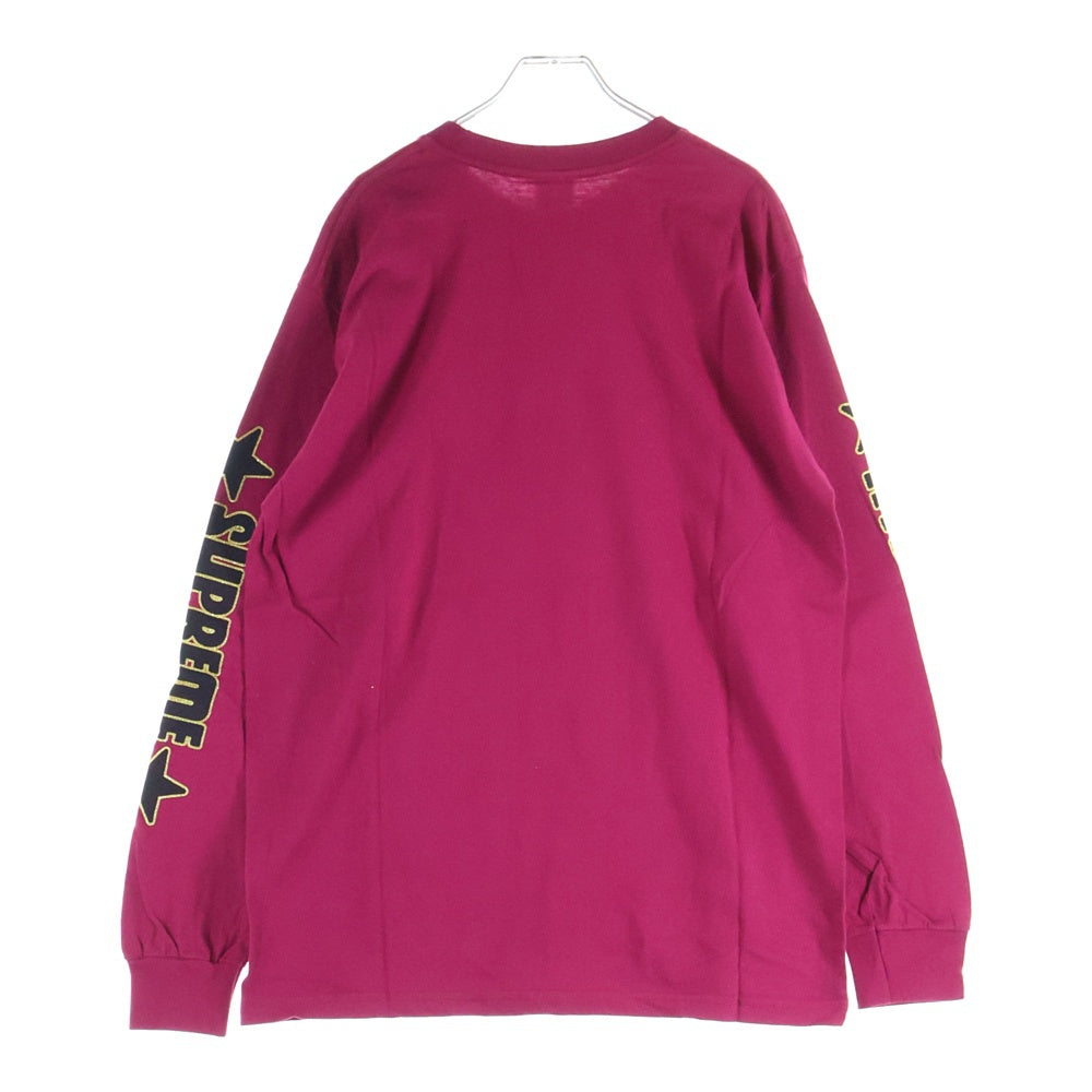 SUPREME(シュプリーム) 21SS ×HYSTERIC GLAMOUR L/S Tee ヒステリックグラマー ロゴデザイン クルーネック 長袖Tシャツ カットソー パープル