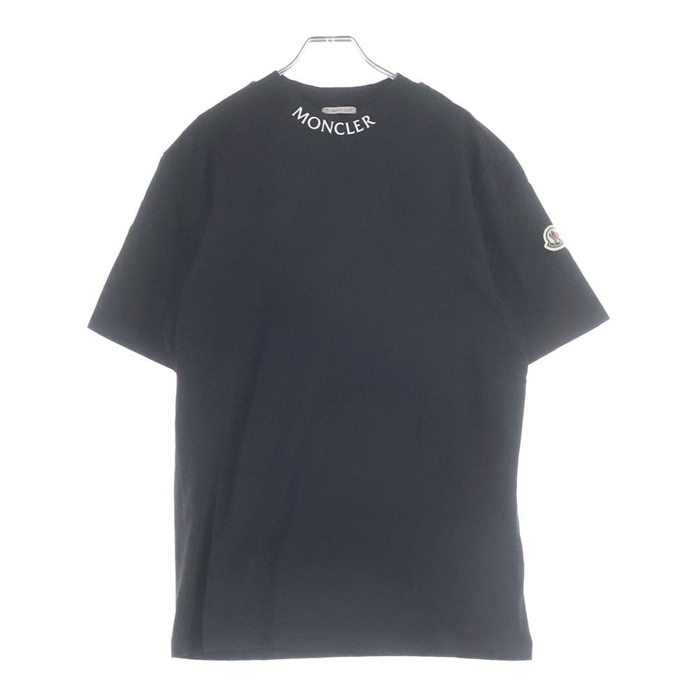 MONCLER(モンクレール) 21AW MAGLIA T-SHIRT マグリア ネックロゴ 半袖Tシャツ カットソー ブラック G20918C00025 8390T