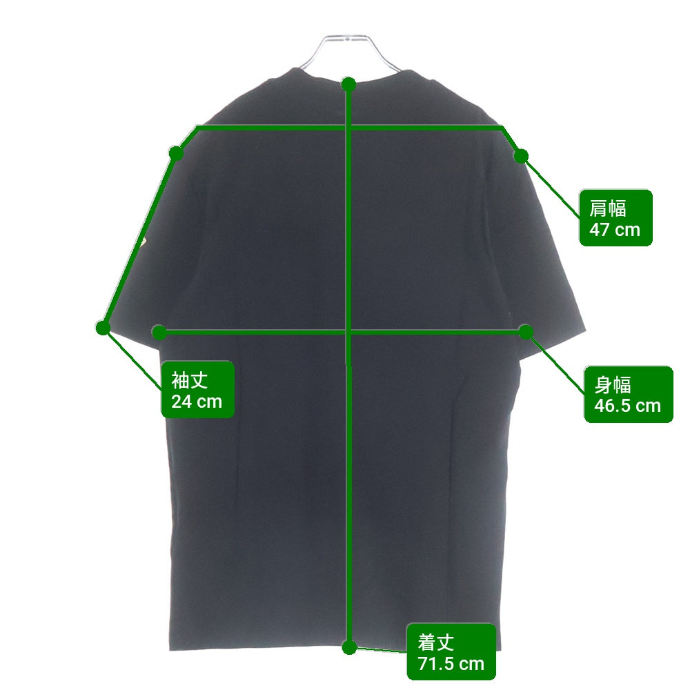 MONCLER(モンクレール) 21AW MAGLIA T-SHIRT マグリア ネックロゴ 半袖Tシャツ カットソー ブラック G20918C00025 8390T