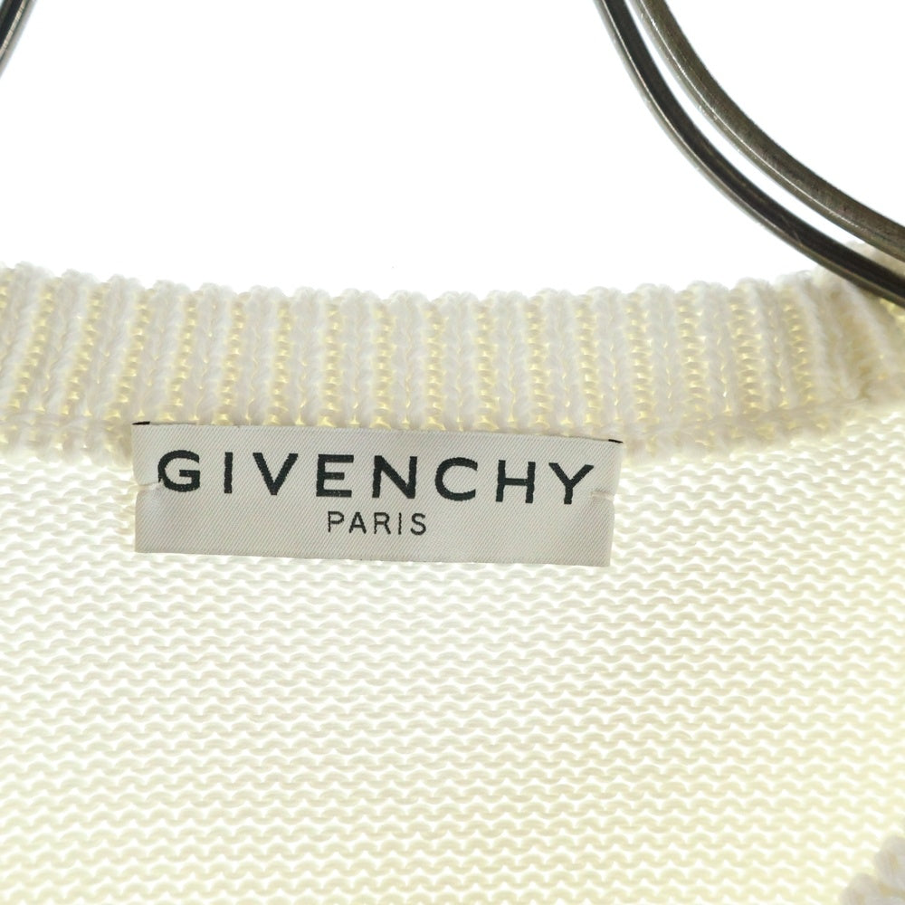 GIVENCHY(ジバンシィ) ロゴ コットン ニット セーター ホワイト BM90B4401M