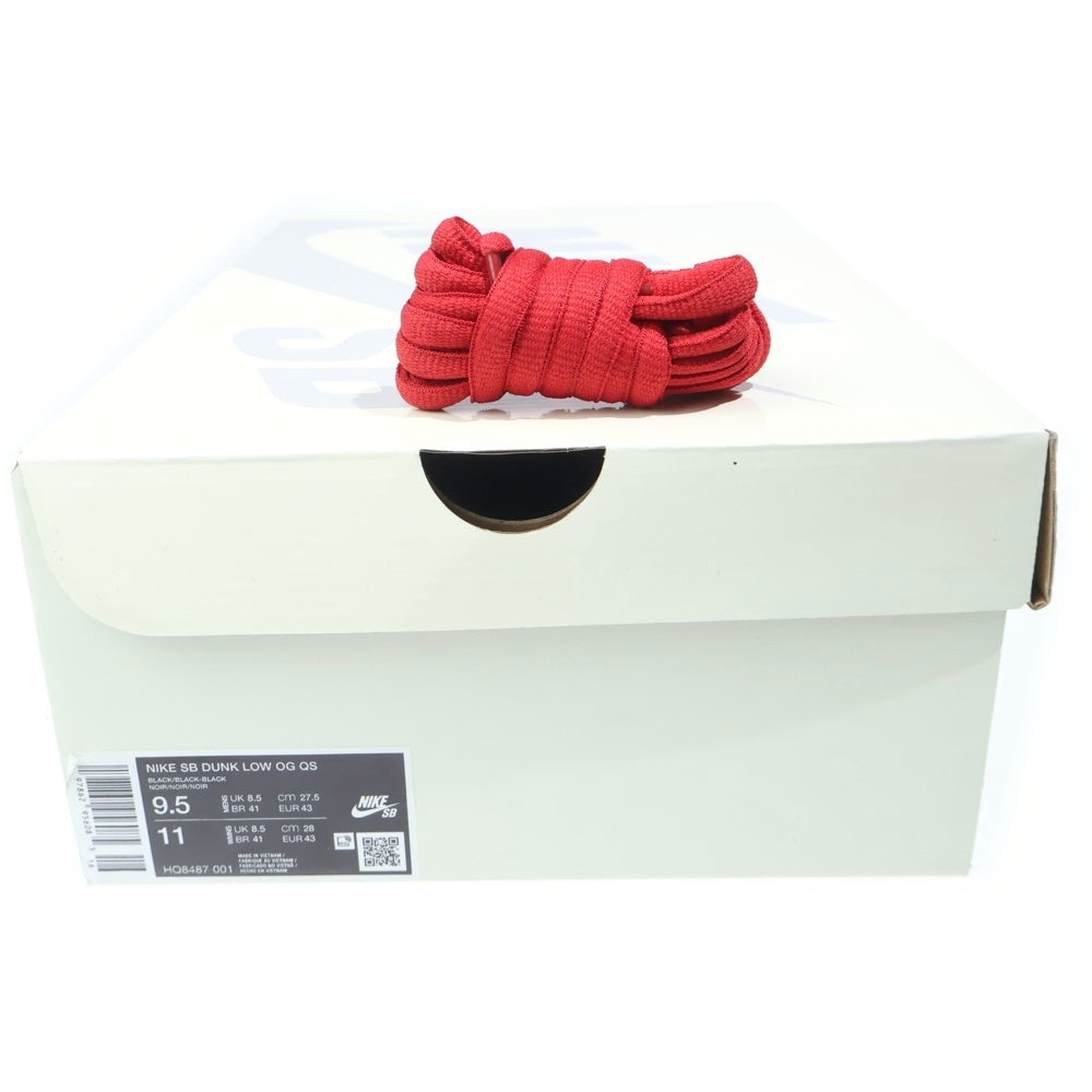 NIKE SB(ナイキエスビー) 25AW ×SUPREME DUNK LOW PRO OG QS シュプリーム ダンク ローカットスニーカー ブラック US9.5/27.5cm HQ8487-001