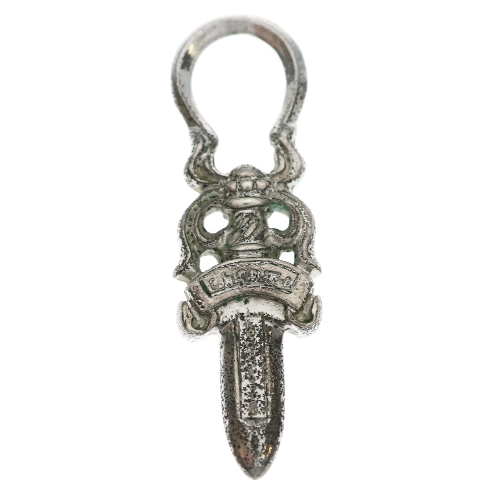 CHROME HEARTS(クロムハーツ) #5 DAGGER ZIP2 ロジウム加工 ダガージップ シルバーネックレストップ シルバー