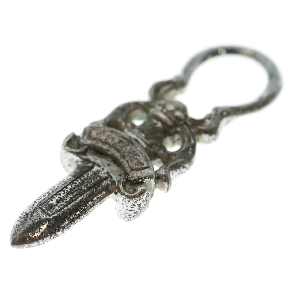 CHROME HEARTS(クロムハーツ) #5 DAGGER ZIP2 ロジウム加工 ダガージップ シルバーネックレストップ シルバー