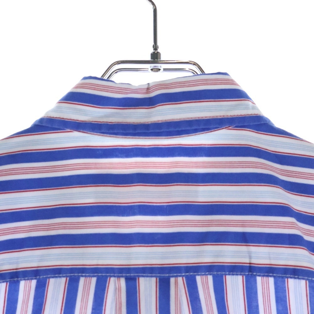 SUPREME(シュプリーム) 24SS Loose Fit Multi Stripe S/S Shirt ルーズフィット マルチ ストライプ 半袖シャツ ブルー/ホワイト