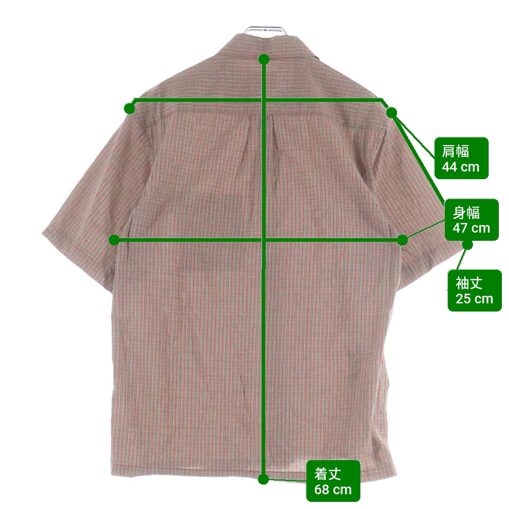 SUPREME(シュプリーム) 19SS Plaid S/S Shirt プレイド ギンガムチェック 半袖シャツ レッド/グリーン