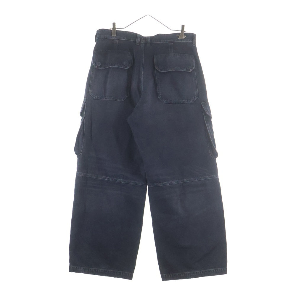 DIESEL(ディーゼル) 24AW D-TOUCH-CARGO USED加工 ワイド カーゴ デニムパンツ ブラック A15767