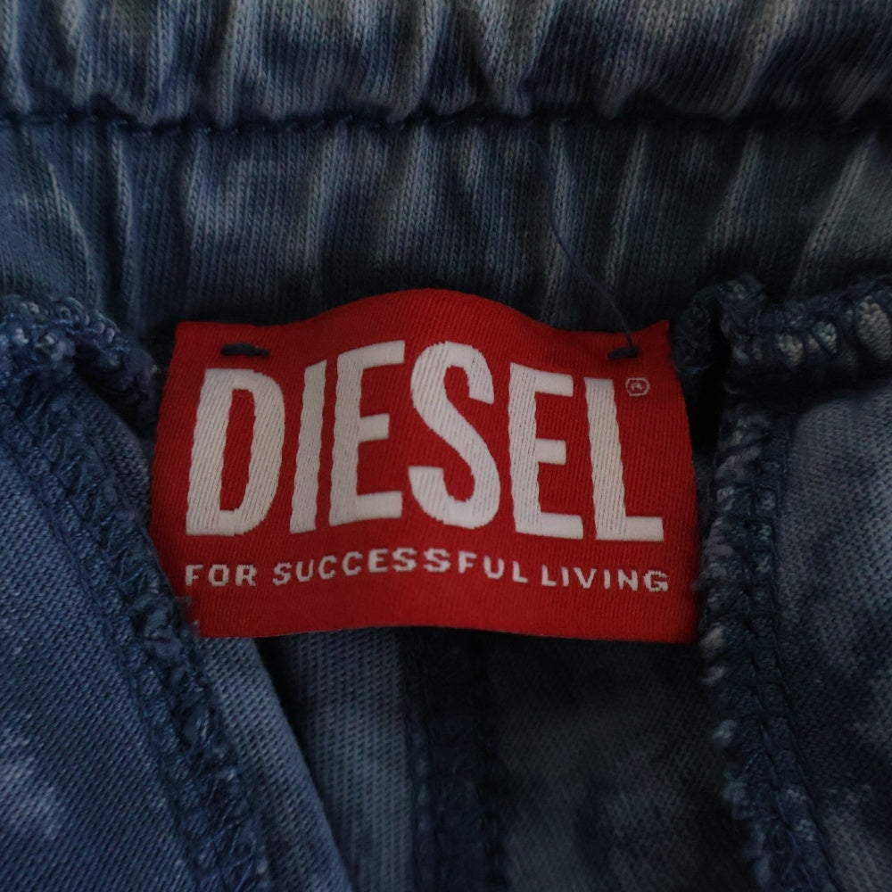 DIESEL(ディーゼル) P-HUGY-P1 コーティング カーゴ スウェットパンツ ブルー A13833