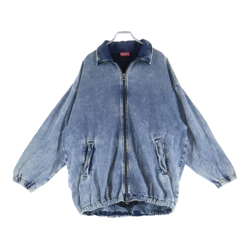 DIESEL(ディーゼル) 24AW D-KRAP-S1 オーバルD ジップアップ デニム ボンバージャケット インディゴ A14339