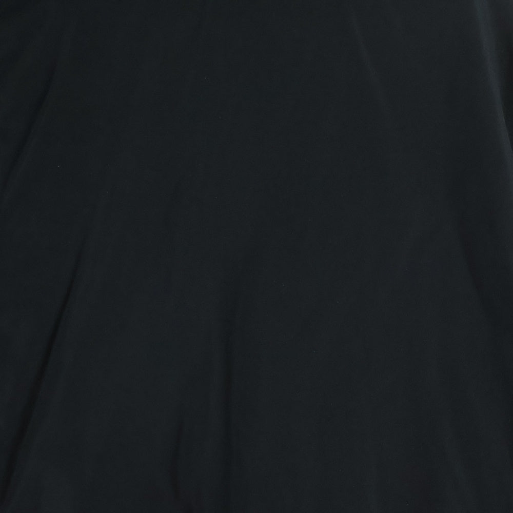 BALENCIAGA(バレンシアガ) 18AW Padder Windbreaker パッダーウィンドブレイカー バックロゴプリント 中綿 ジップアップ パファージャケット ブラック 533910 TYD36