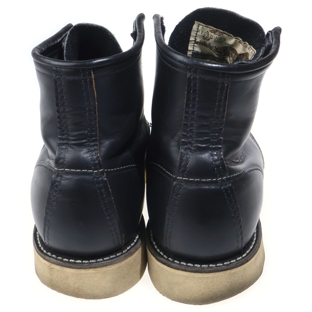 RED WING(レッド ウイング) 90S VINTAGE 8179 IRISH SETTER BOOTS アイリッシュセッター 四角犬タグ モックトゥ レザー ワークブーツ ブラック