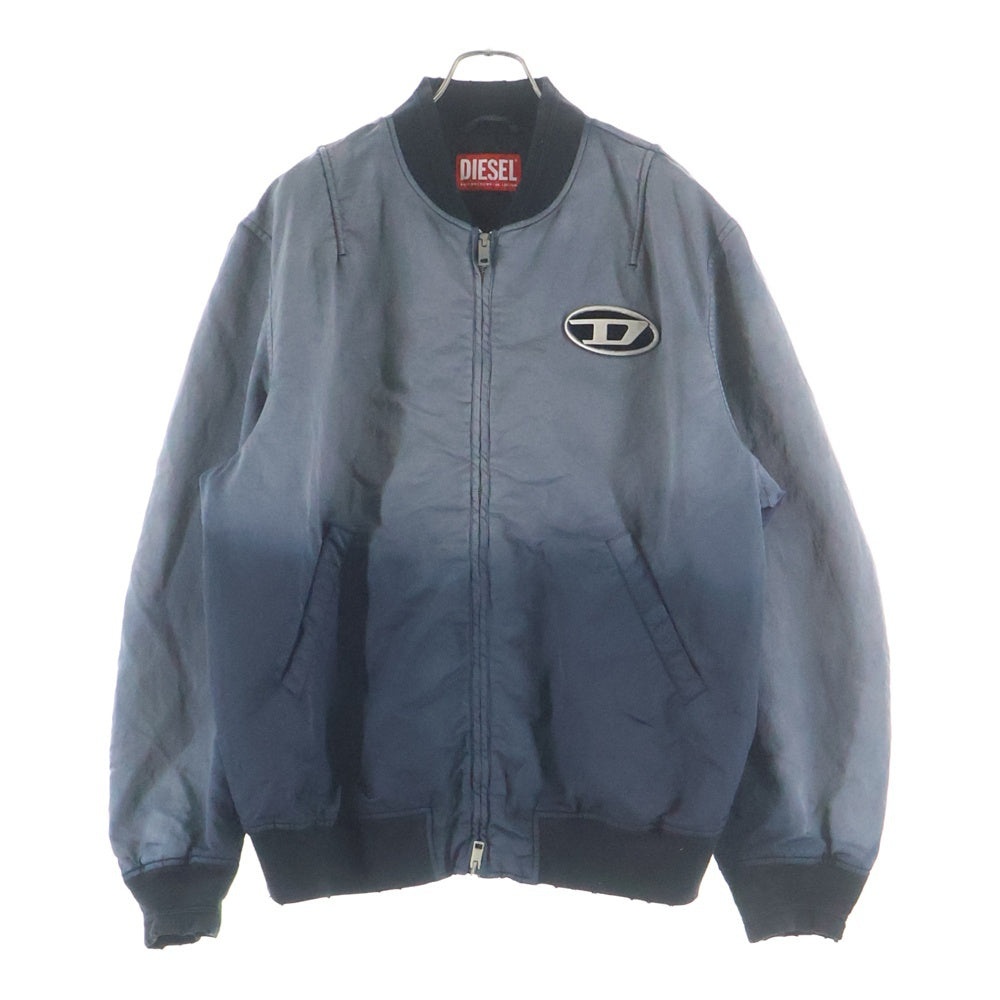 DIESEL(ディーゼル) J-KEPES ロゴプレート ジップアップ ボンバージャケット グレー A12087