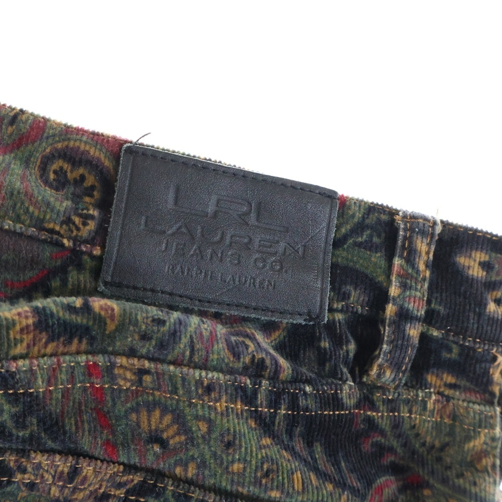 RALPH LAUREN(ラルフローレン) ペイズリー総柄 コーデュロイ パンツ マルチ