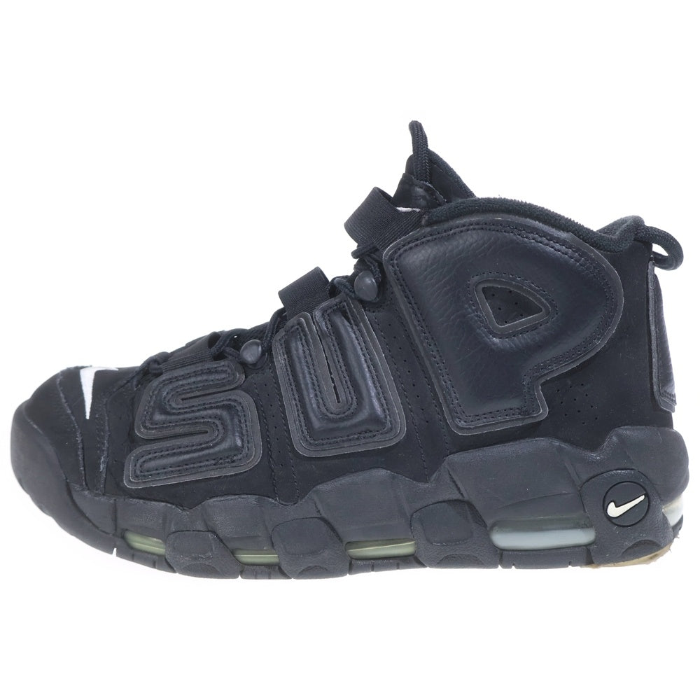 NIKE(ナイキ) 17SS ×SUPREME AIR MORE UPTEMPO シュプリーム エアモアアップテンポ ハイカットスニーカー ブラック US8/26cm 902290-001