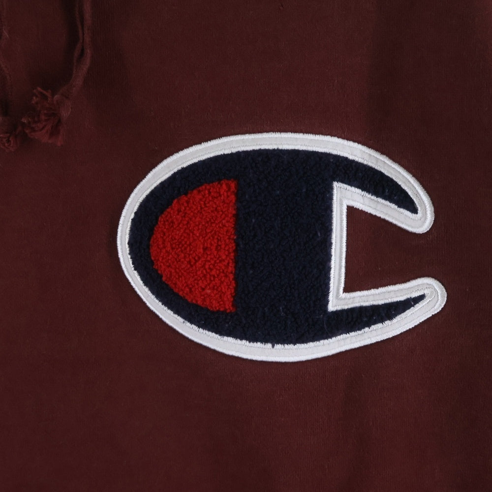 SUPREME(シュプリーム) 13AW ×Champion Pullover Hoodie チャンピオン ロゴ スウェット プルオーバーパーカー バーガンディ