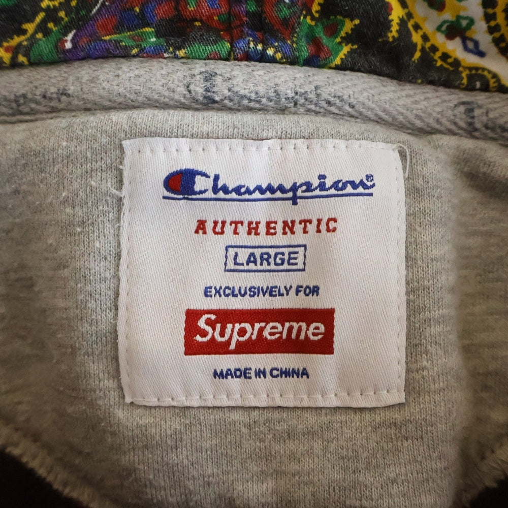 SUPREME(シュプリーム) 13AW ×Champion Pullover Hoodie チャンピオン ロゴ スウェット プルオーバーパーカー バーガンディ