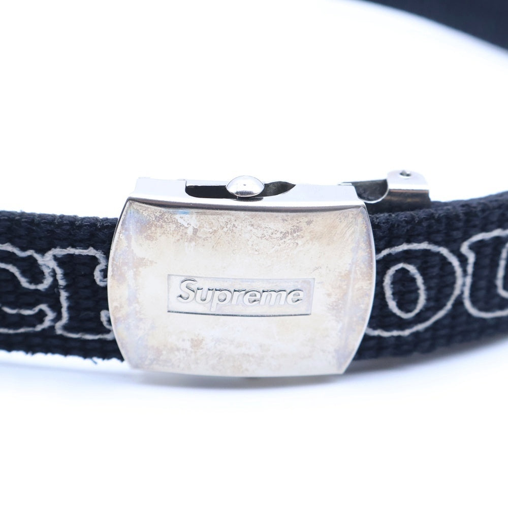 SUPREME(シュプリーム) 17AW ×HYSTERIC GLAMOUR Fuck You Belt ヒステリックグラマー ファックユー プリント ガチャ ベルト ブラック