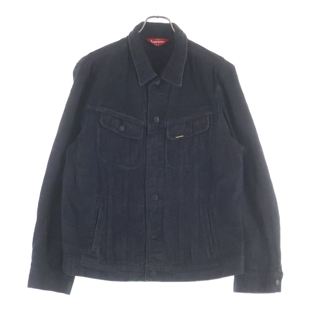 SUPREME(シュプリーム) 17AW 100 Dollar Bill Trucker Jacket ダラービルト 総柄 デニム トラッカージャケット ブラック