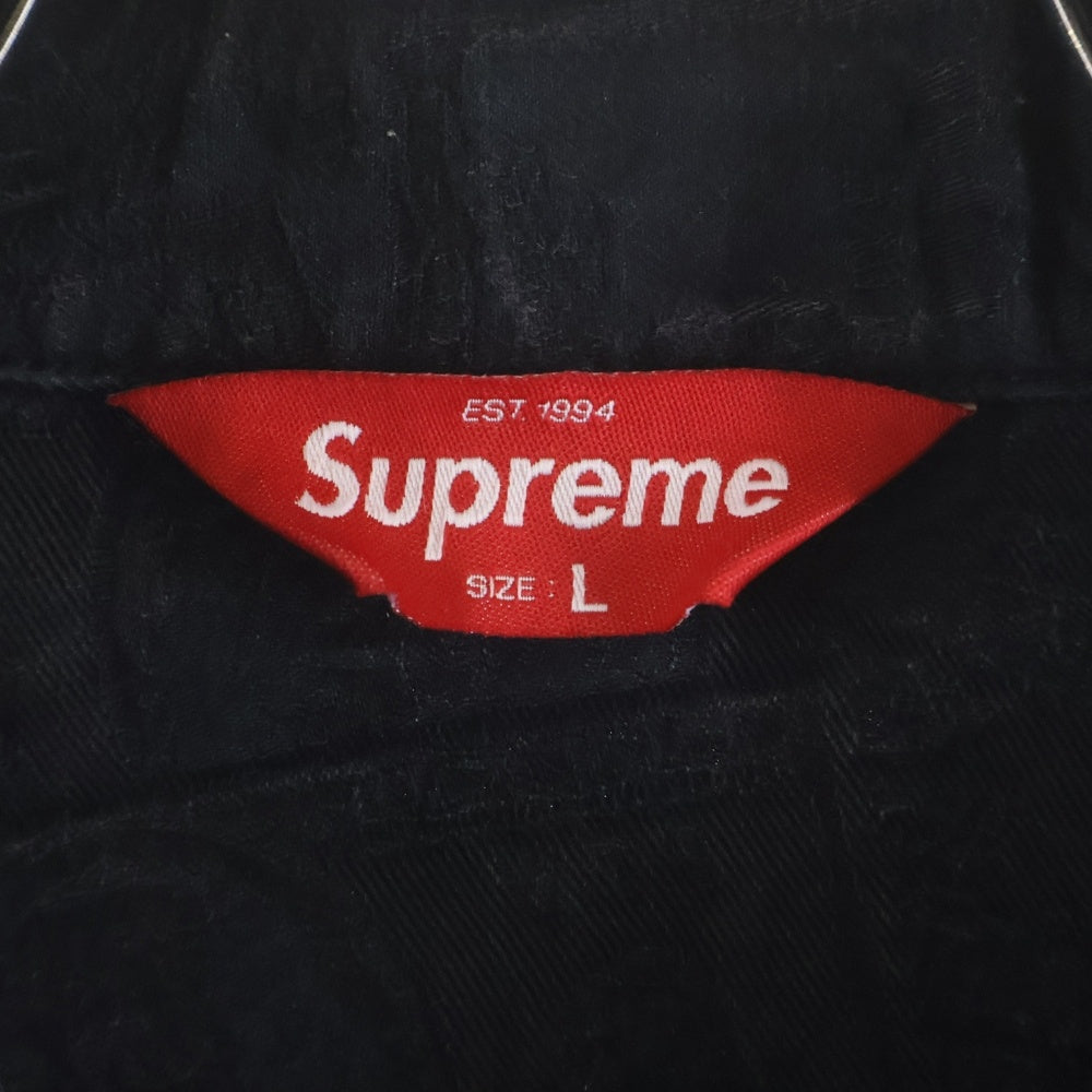 SUPREME(シュプリーム) 17AW 100 Dollar Bill Trucker Jacket ダラービルト 総柄 デニム トラッカージャケット ブラック
