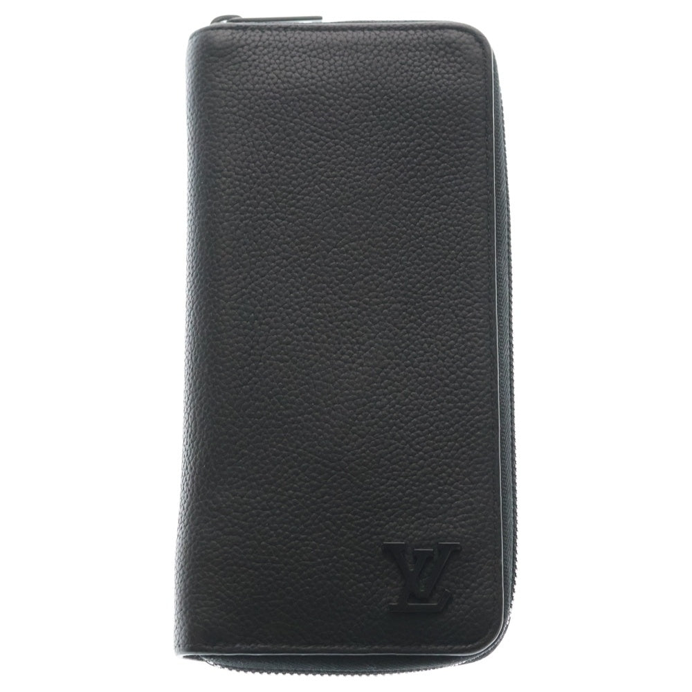 LOUIS VUITTON(ルイヴィトン) LV アエログラム ジッピーウォレット ホリゾンタル ラウンドジップ ロングウォレット 長財布 ブラック M80334 RFID