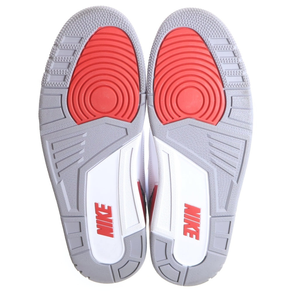 NIKE(ナイキ) AIR JORDAN 3 RETRO エアジョーダン 3 レトロ ファイヤーレッド ハイカットスニーカー ホワイト/レッド US11/29cm DN3707-160