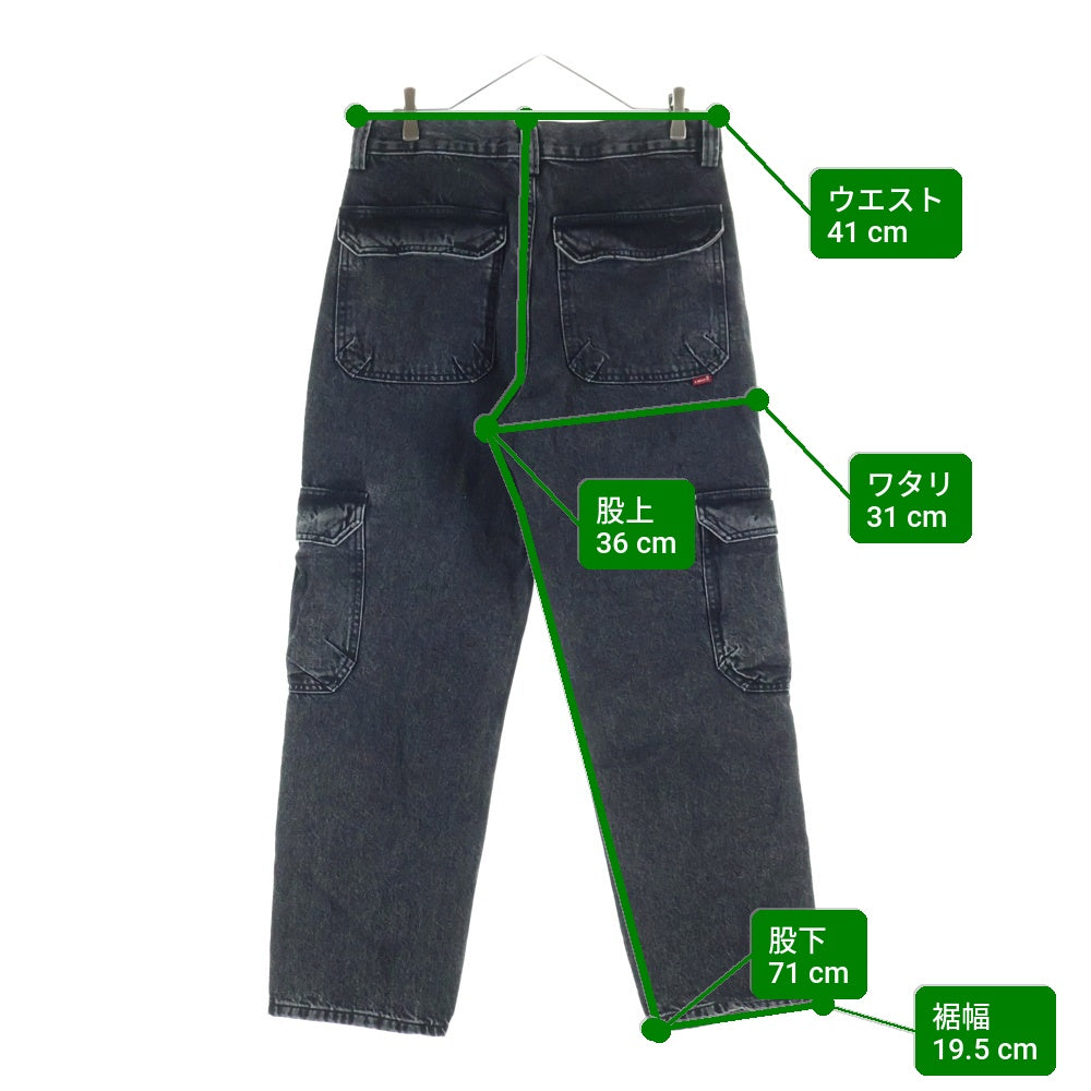 Levi's(リーバイス) STAY LOOSE ステイ ルーズ カーゴ デニムパンツ ブラック PC9-A7368-0006