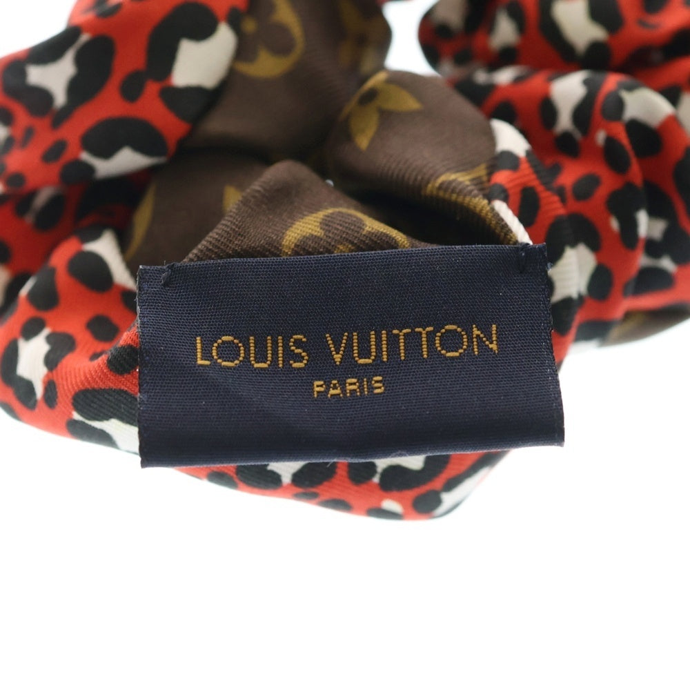LOUIS VUITTON(ルイヴィトン) ビーマインドフル モノグラム シルク シュシュ ヘアアクセサリー ヘアゴム ヘアバンド ブラウン M77011 CC0261 レディース