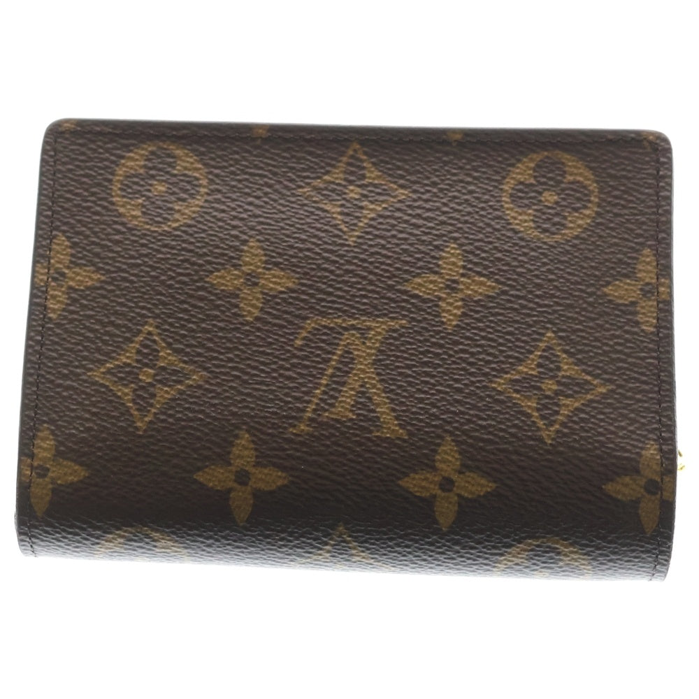 LOUIS VUITTON(ルイヴィトン) モノグラムジャイアントリバース ポルトフォイユジュリエット PVCレザー コンパクトウォレット 二つ折り財布 ブラウン M69432 レディース