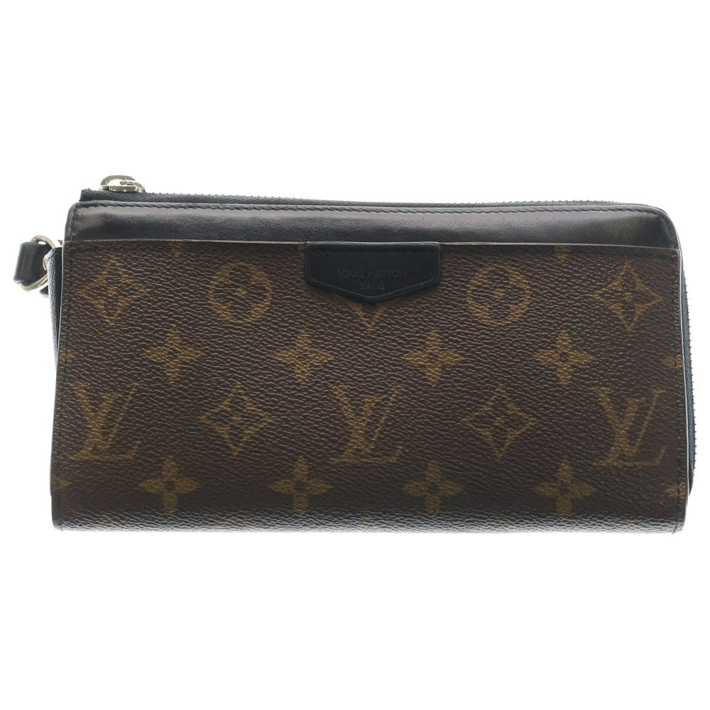 LOUIS VUITTON(ルイヴィトン) ジッピー ドラゴンヌ モノグラム マカサー ストラップ付き ロングウォレット 長財布 ブラウン M69407 CA3290