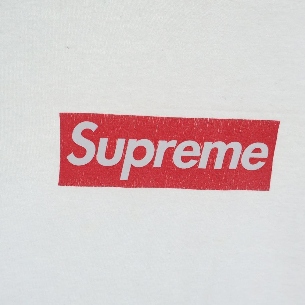 SUPREME(シュプリーム) 20AW Box Logo L/S Tee ボックスロゴ プリント クルーネック 長袖Tシャツ カットソー ホワイト
