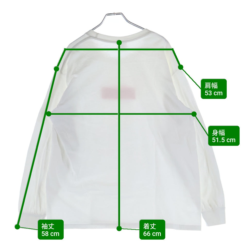 SUPREME(シュプリーム) 20AW Box Logo L/S Tee ボックスロゴ プリント クルーネック 長袖Tシャツ カットソー ホワイト