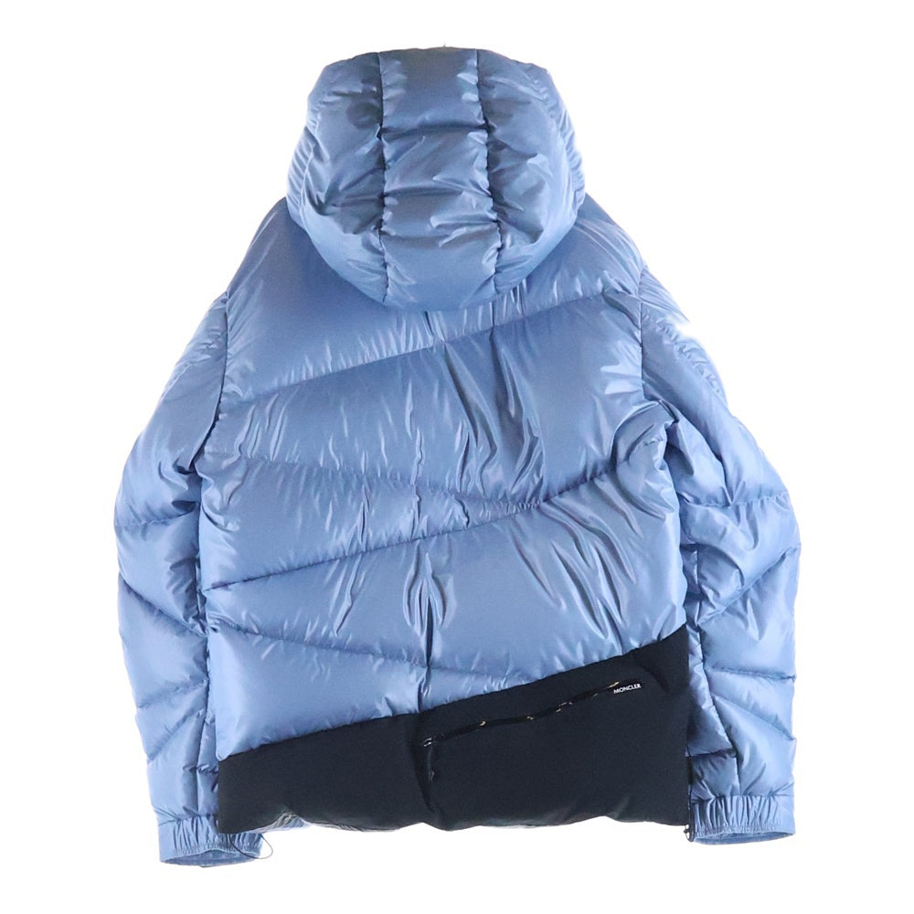 MONCLER(モンクレール) 23AW YONNE GIUBBOTTO フード付き ジップアップ ダウンジャケット ブルー I20911A00042 595ZJ