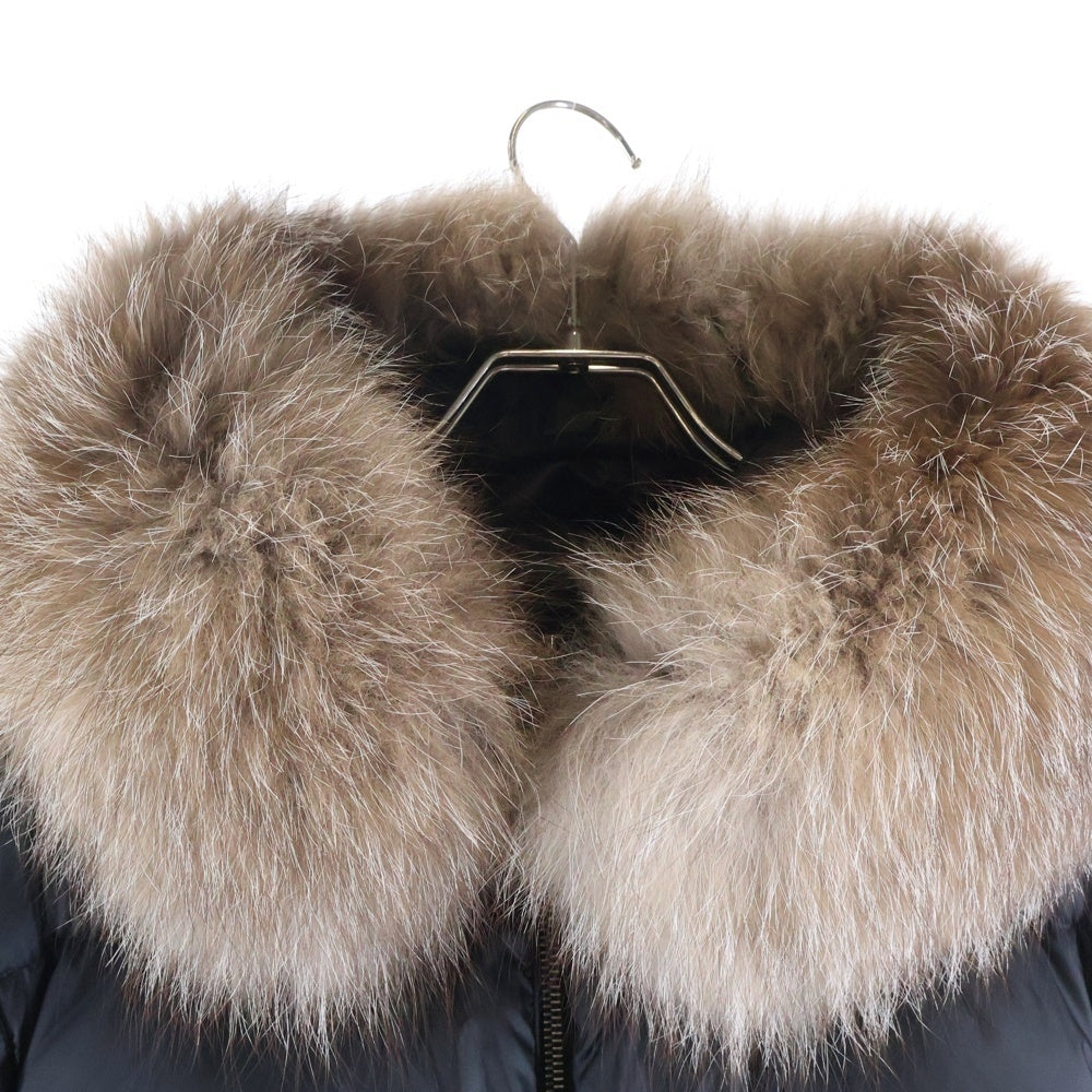 MONCLER(モンクレール) 22AW BOED ファーフーデッド ショートダウンジャケット レディース ブラック H20931A00136 5396Q