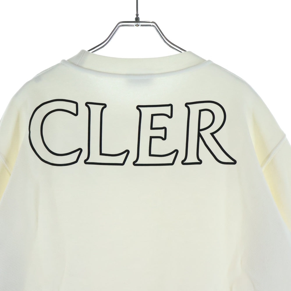 MONCLER(モンクレール) 22AW ロゴプリント クルーネック スウェット トレーナー ホワイト H20938G00029 809KX