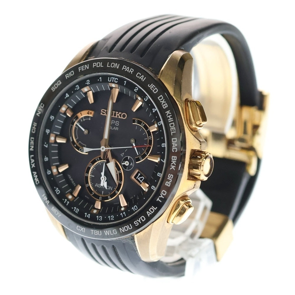 SEIKO(セイコー) ASTRON アストロン デイデイト GPSソーラー電波 ブラック文字盤 ウォッチ 腕時計 ブラック SBXB055