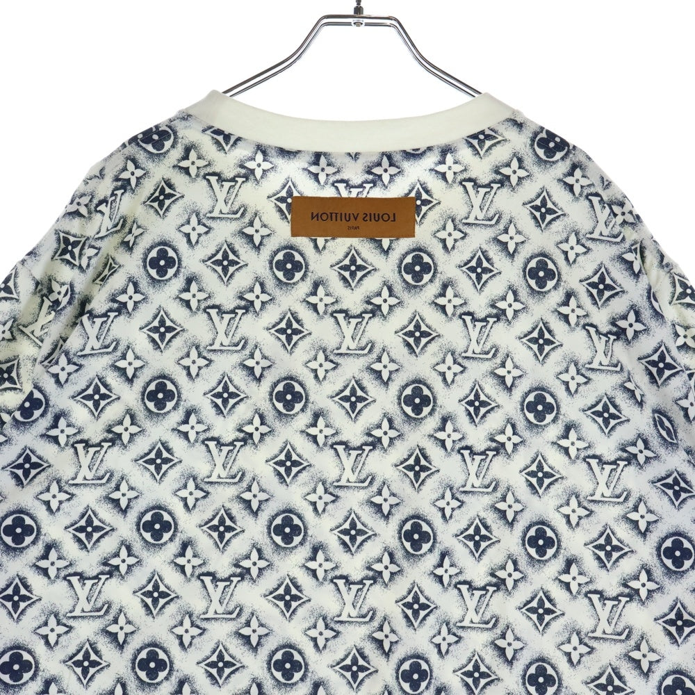 LOUIS VUITTON(ルイヴィトン) 24SS モノグラム ステンシル 半袖Tシャツ ホワイト/ネイビー RM241MM NPG HPY15W