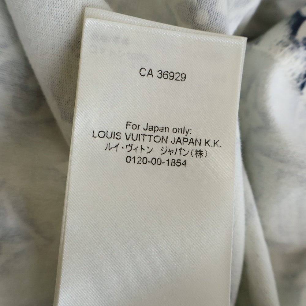 LOUIS VUITTON(ルイヴィトン) 24SS モノグラム ステンシル 半袖Tシャツ ホワイト/ネイビー RM241MM NPG HPY15W