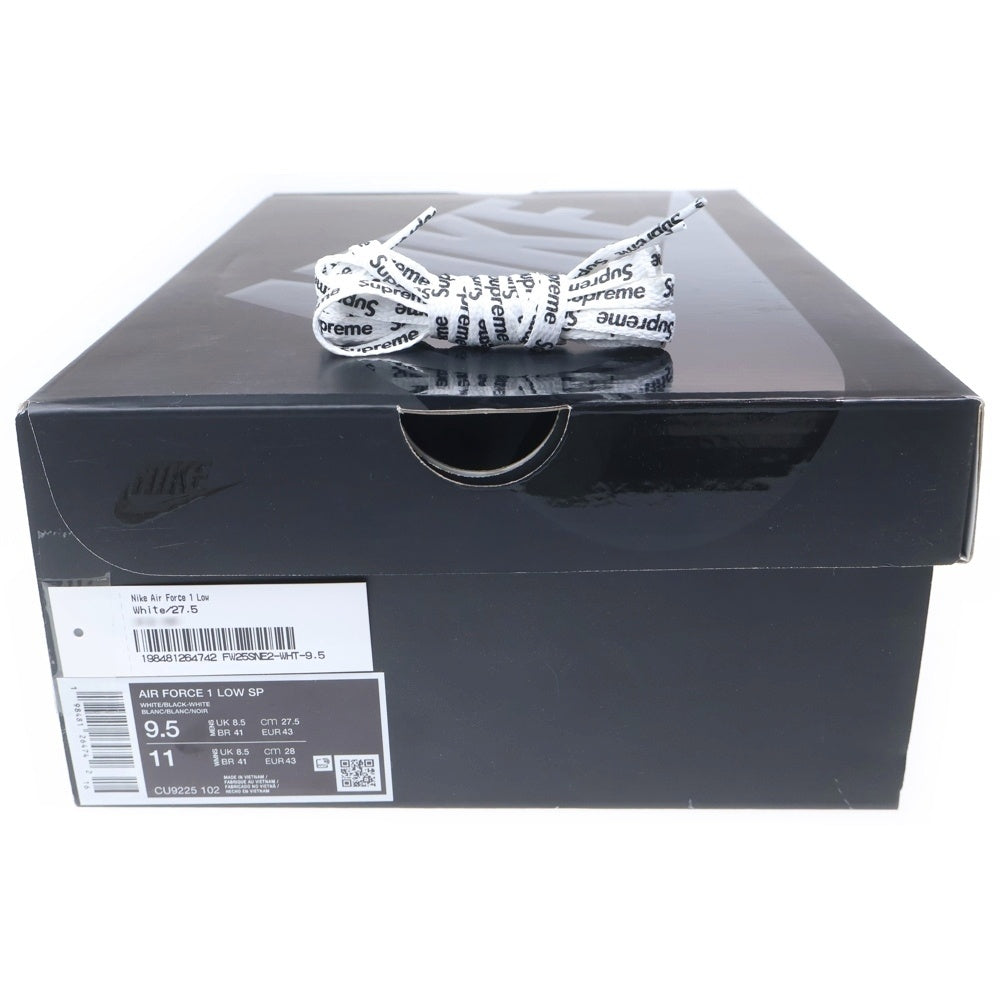 NIKE(ナイキ) ×NIKE AIR FORCE 1 LOW ナイキ エアフォース 1 ローカットスニーカー ホワイト/ブラック US9.5/27.5cm CU9225-102