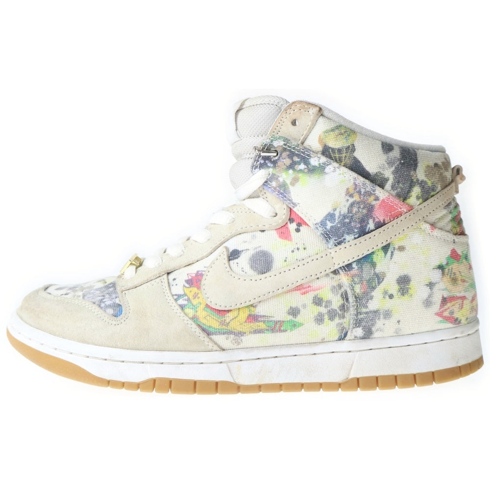 NIKE SB(ナイキエスビー) ×Supreme DUNK HIGH RAMMELLZEE シュプリーム ダンク ラメルジー ハイカットスニーカー ホワイト/マルチ US10/28cm FD8779-100