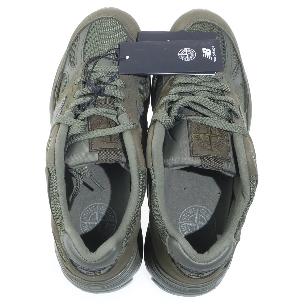 New Balance(ニューバランス) U991SC2 ×Stone Island 991V2 GHOST MILITARY GREEN ストーンアイランド ゴースト ミリタリーグリーン メッシュ スウェードレザー ローカットスニーカー
