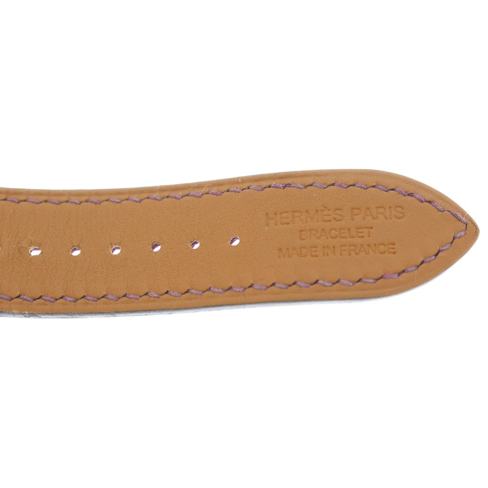HERMES(エルメス) ドゥブルトゥール レザー 38MM X刻印 レザー アップルウォッチブレスレット ストラップ ベルト パープル レディース