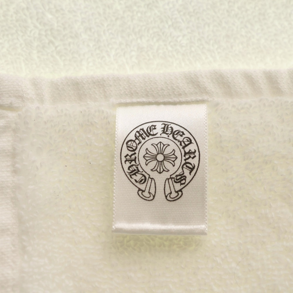 CHROME HEARTS(クロムハーツ) ホースシュー刺繍 コットン タオル ハンカチ ホワイト