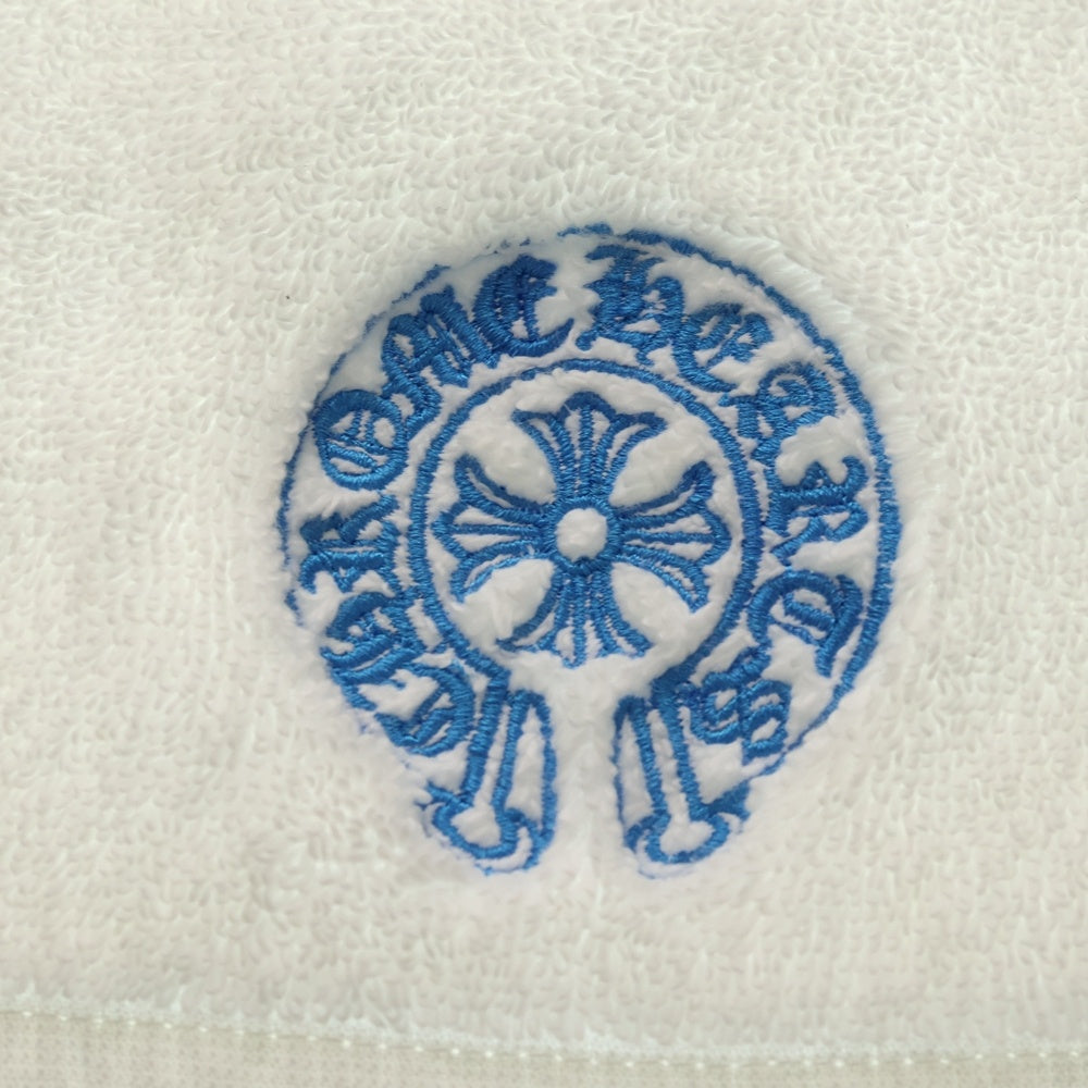 CHROME HEARTS(クロムハーツ) ホースシュー刺繍 コットン タオル ハンカチ ホワイト