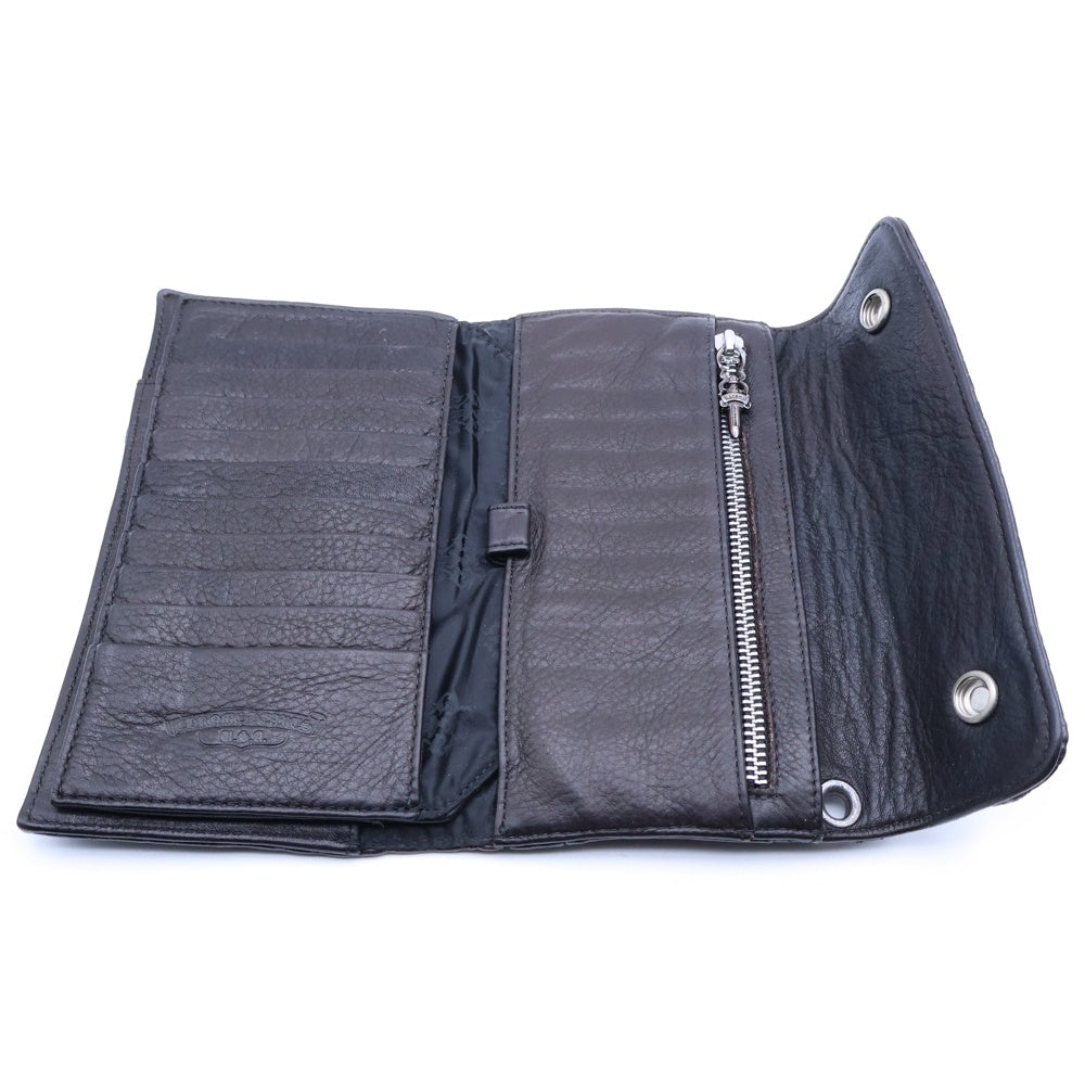 CHROME HEARTS(クロムハーツ) WAVE WALLET ALLIGATOR ウェーブウォレット アリゲーター ロングウォレット 財布 ブラウン