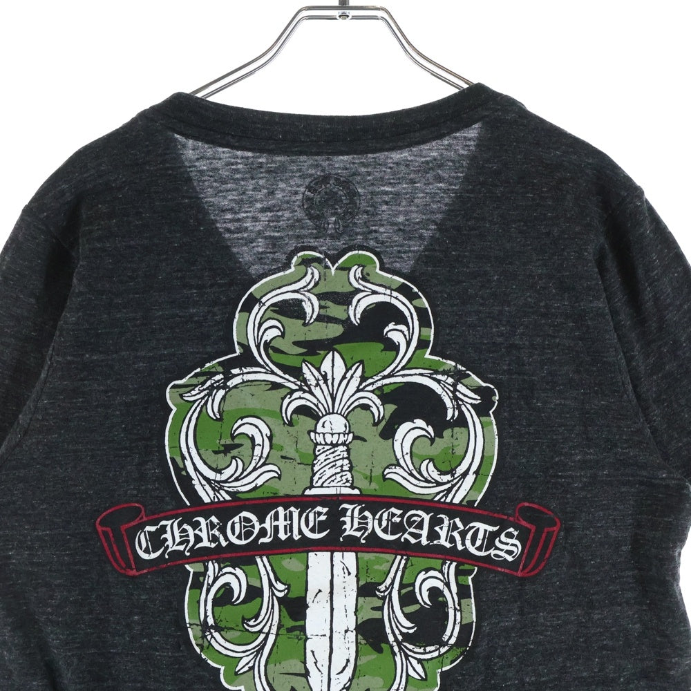 CHROME HEARTS(クロムハーツ) OLD Camouflage Vine Dagger Tee オールド カモフラージュ ヴァインダガー Tシャツ グレー